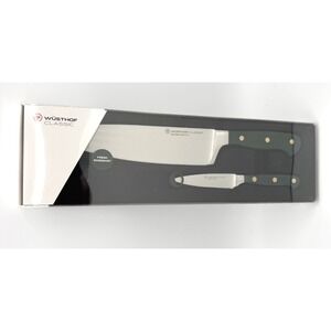 2pc Wusthof Classic 8" Chef's 3.5" Paring Starter Knife Set FRESH ROSEMARY HANDL